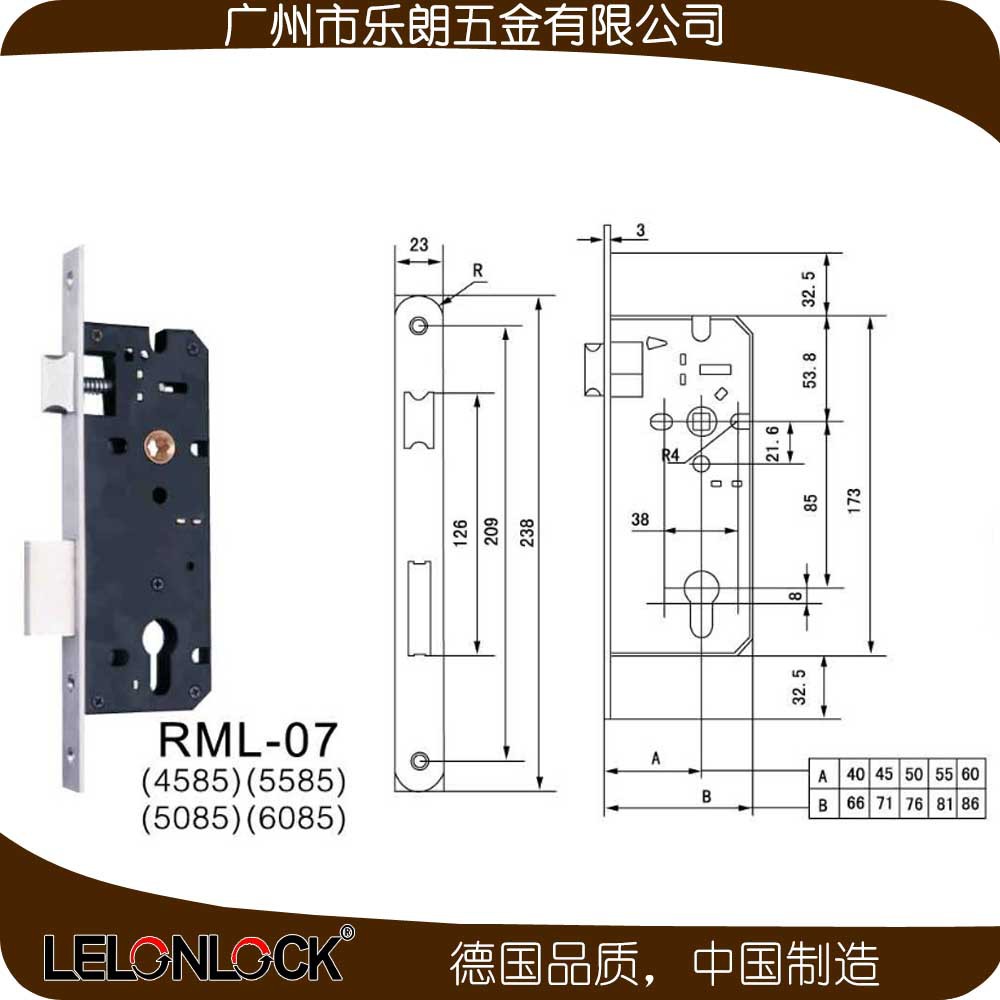 91视频网站在线观看91视频下载污APP RLH-18+RML-07+RCR-01不锈钢防盗门锁