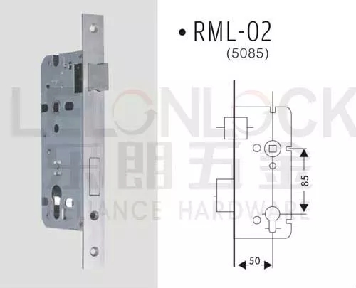 European standard stainless steel lock body